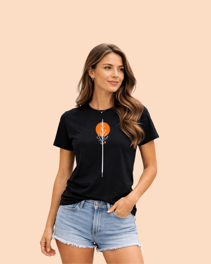 Minimal Lonely Tree T-shirt