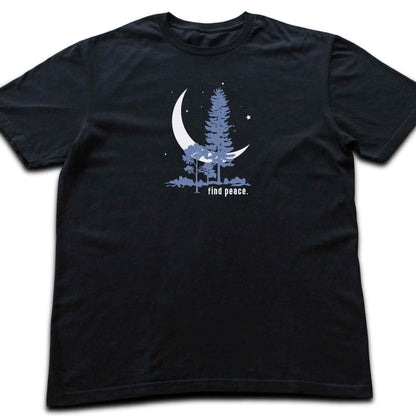 Find Peace Moon Landscape T-shirt