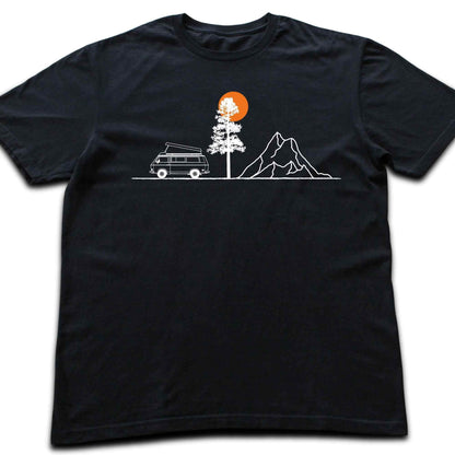 Van, Tree, Mountain T-shirt