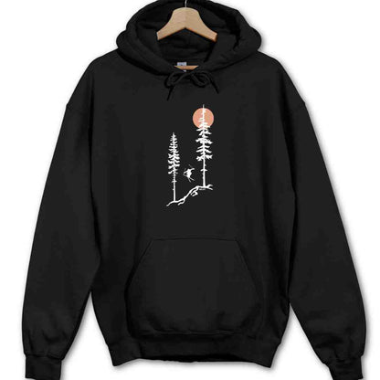 Ski Jump Trees Hoodie