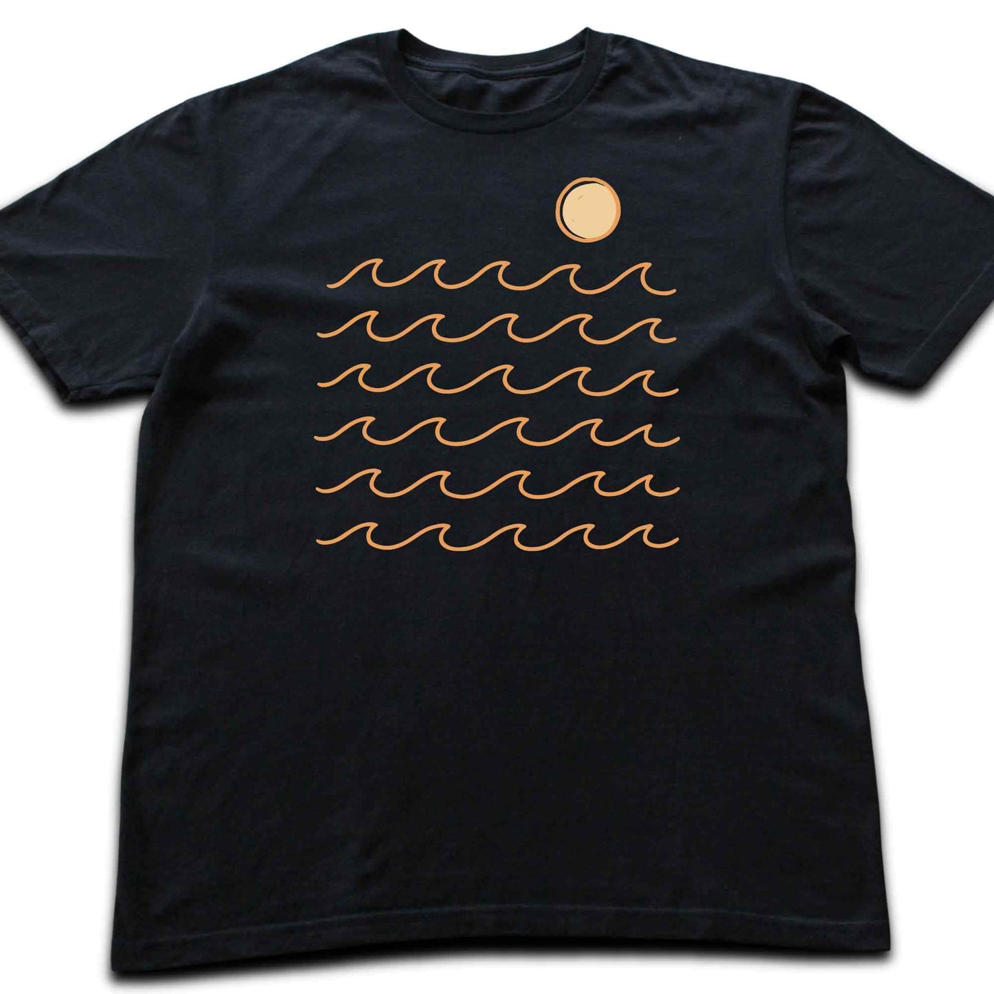 Minimalist Waves and Sun T-shirt
