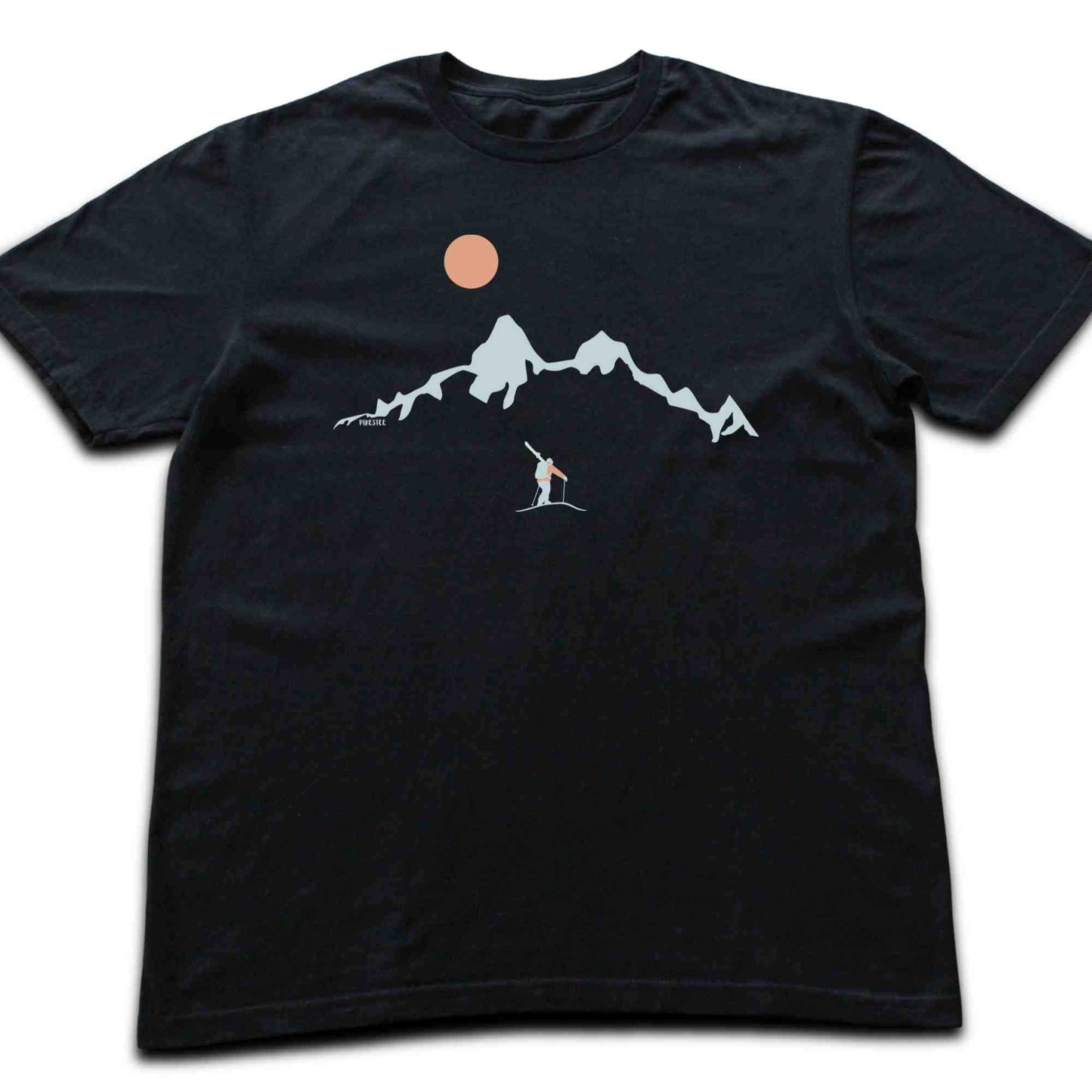 Skier Looking Mountain T-shirt