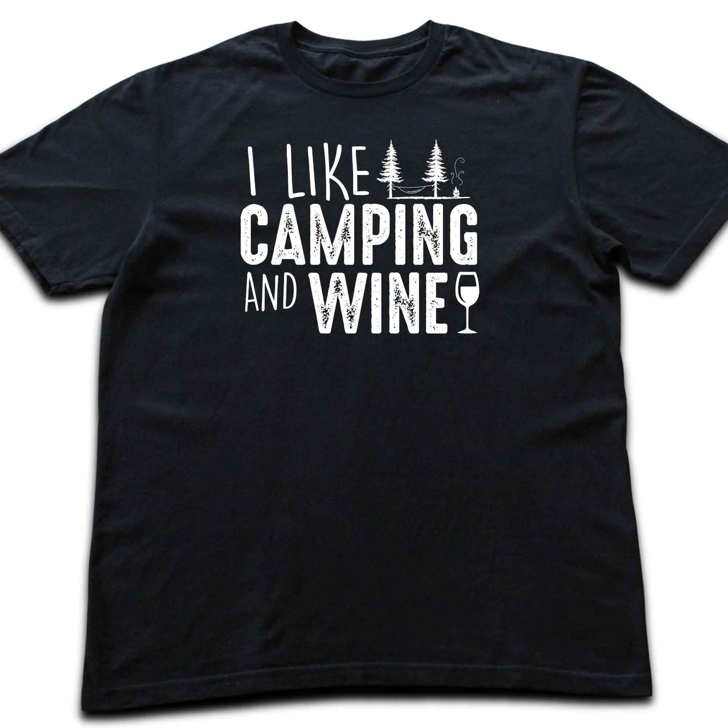 I like Camping And Wine T-shirt