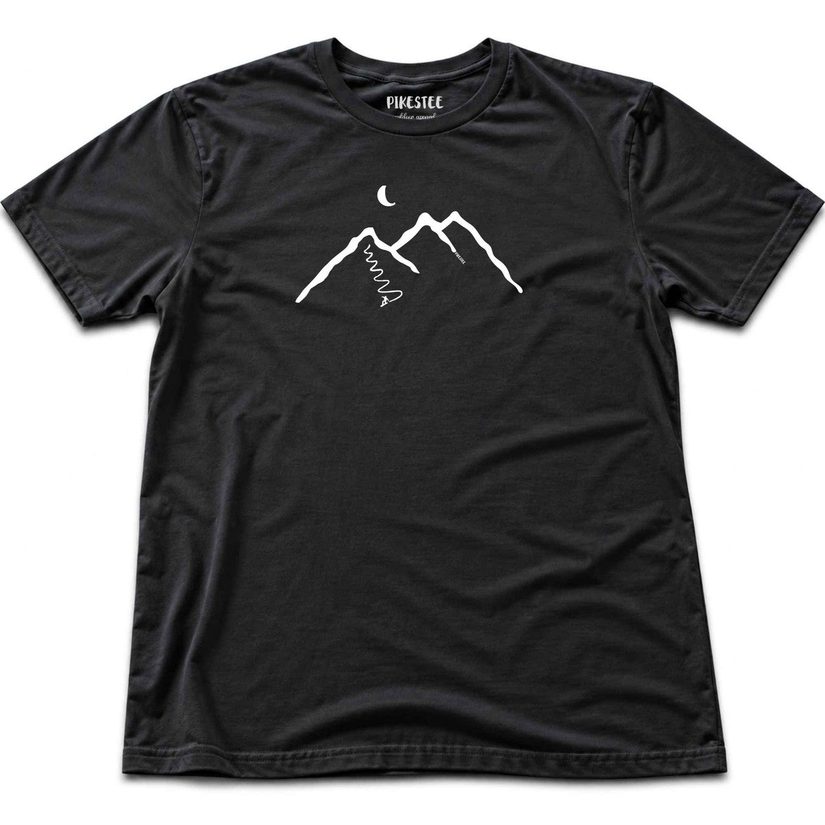 Snowboard Mountain T-shirt - Black