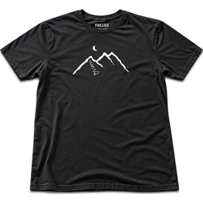 Snowboard Mountain T-shirt - Black