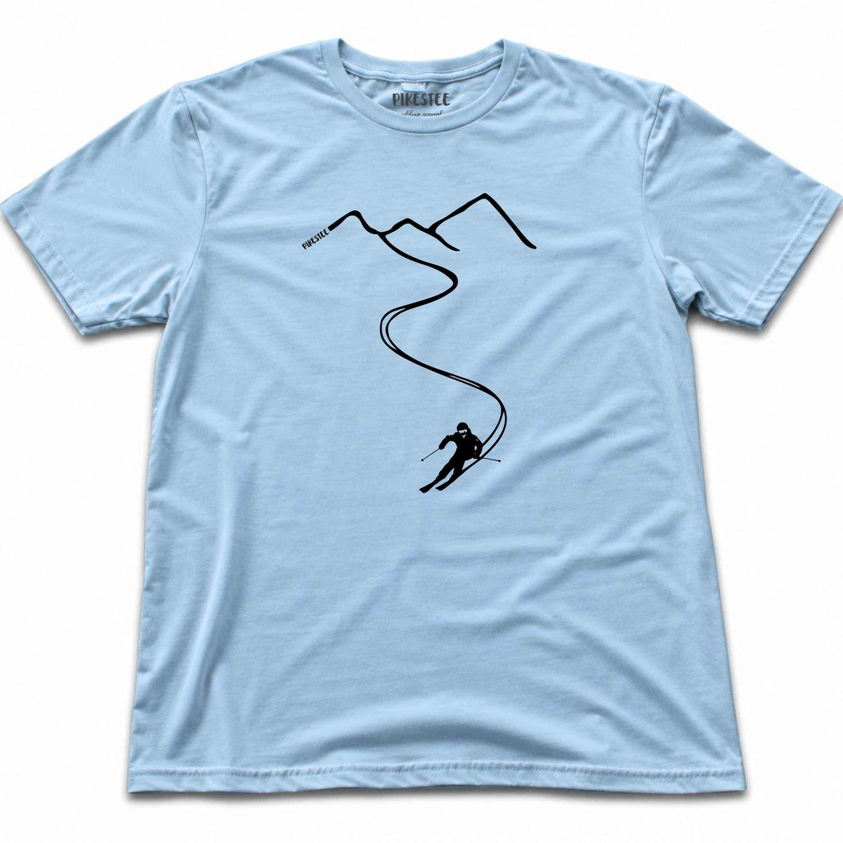 Ski Path T-shirt - Light Blue