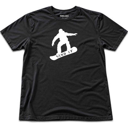 Send it SnowBoard T-shirt - Black