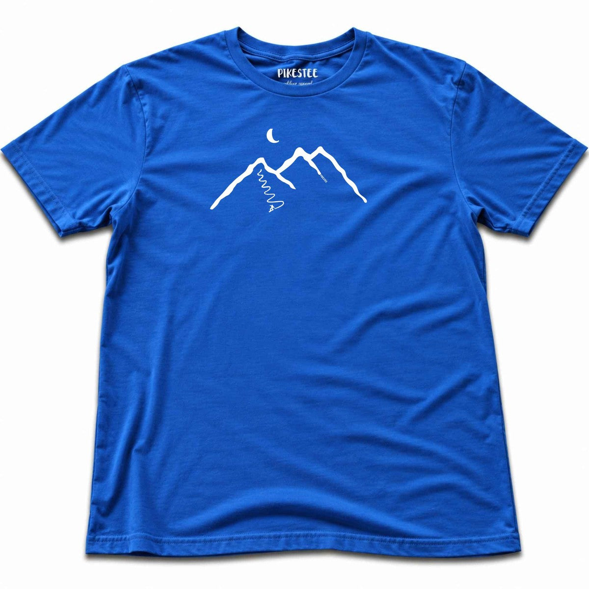 Snowboard Mountain T-shirt - Blue Royal