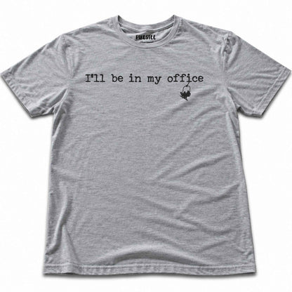 In My Office Ski T-shirt - Sport Grey
