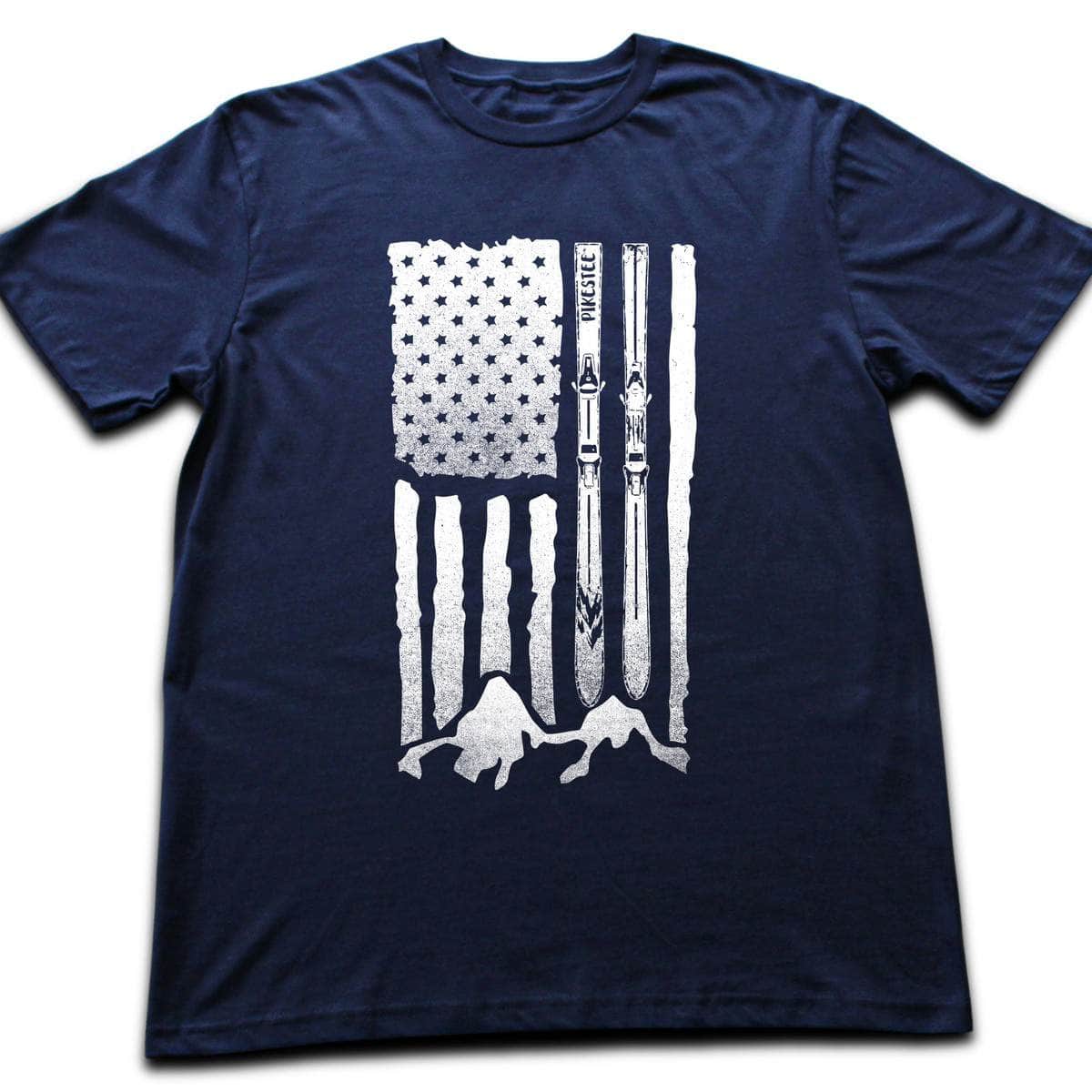 U S Aski Landscape T-shirt - Navy