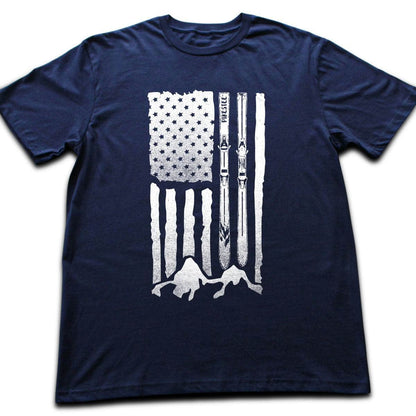 U S Aski Landscape T-shirt - Navy