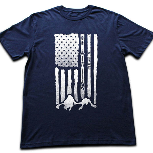 U S Aski Landscape T-shirt - Navy