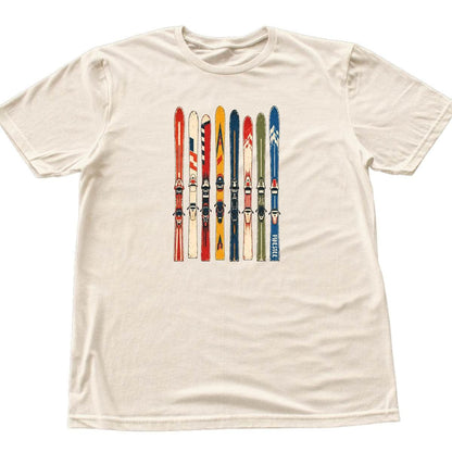 Vintage Ski Rack T-shirt - Natural