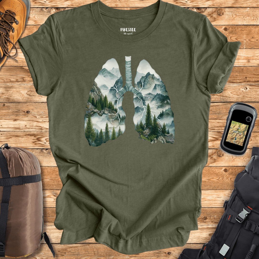 "Green Lungs" graphic T-shirt