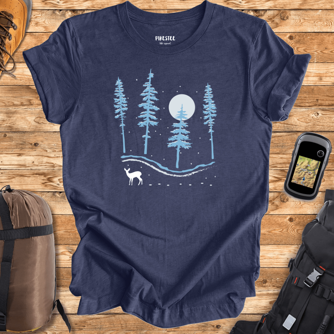 Deer in the Snow T-shirt