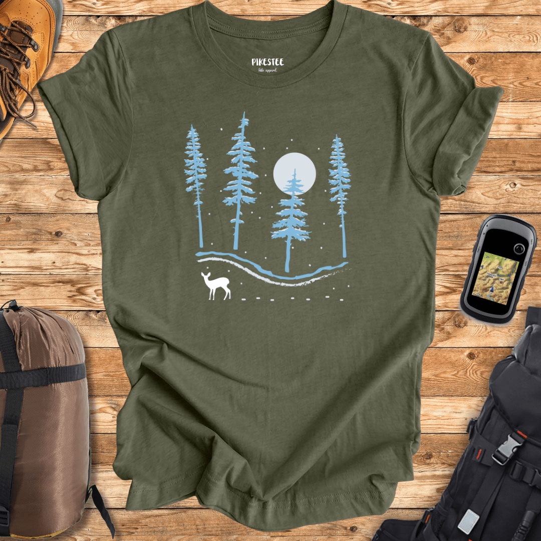 Deer in the Snow T-shirt