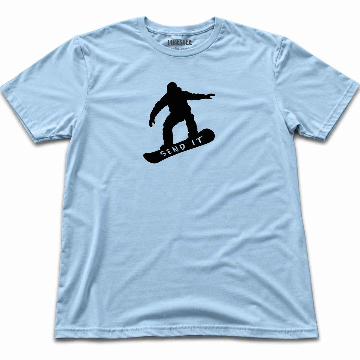 Send it SnowBoard T-shirt - Light Blue