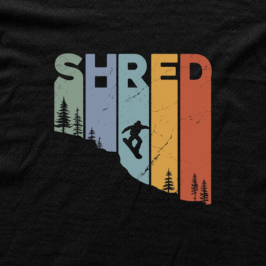 Shred Snowboard T-shirt - Black - hero