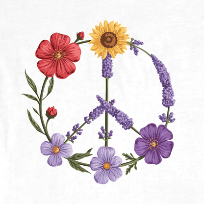 Peace Flowers T-shirt