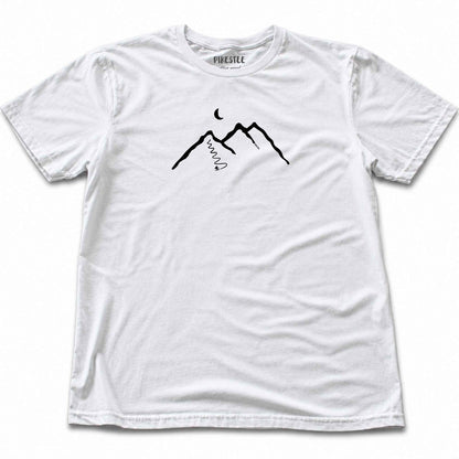 Snowboard Mountain T-shirt - White