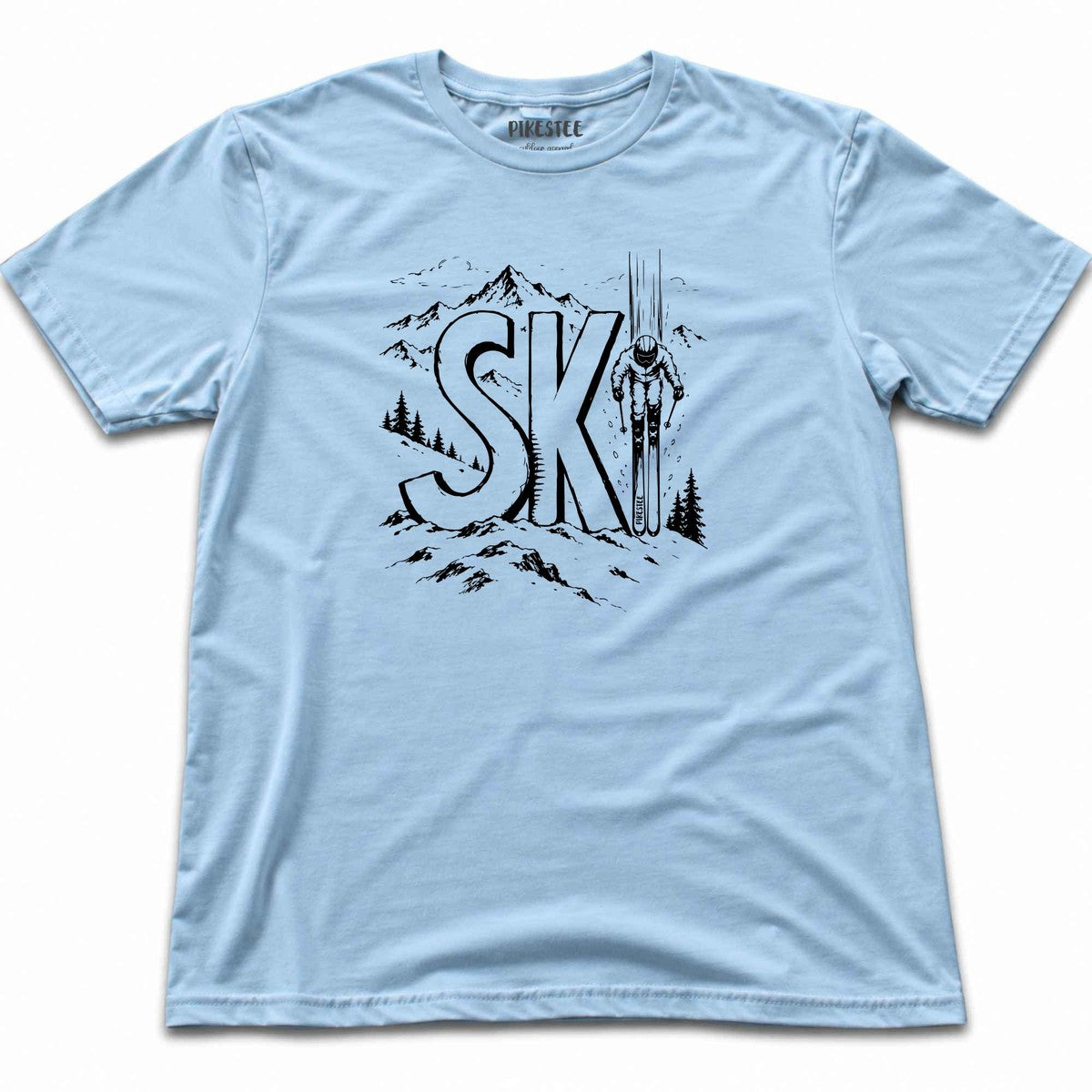 Ski T-shirt - Light Blue