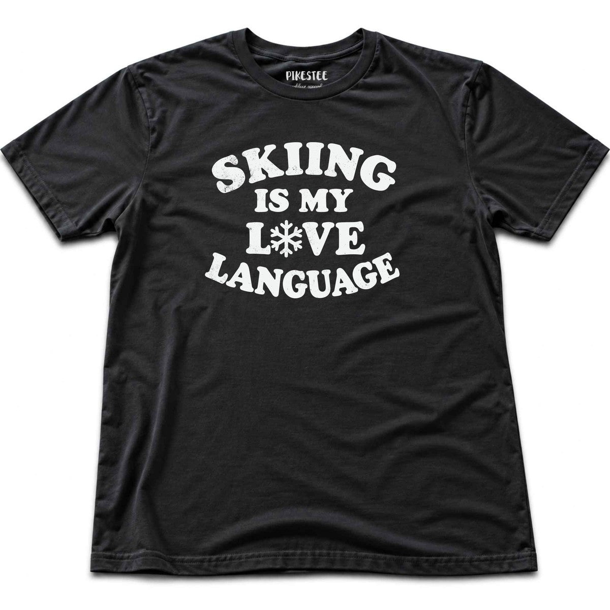 Skiing Love T-shirt - Black