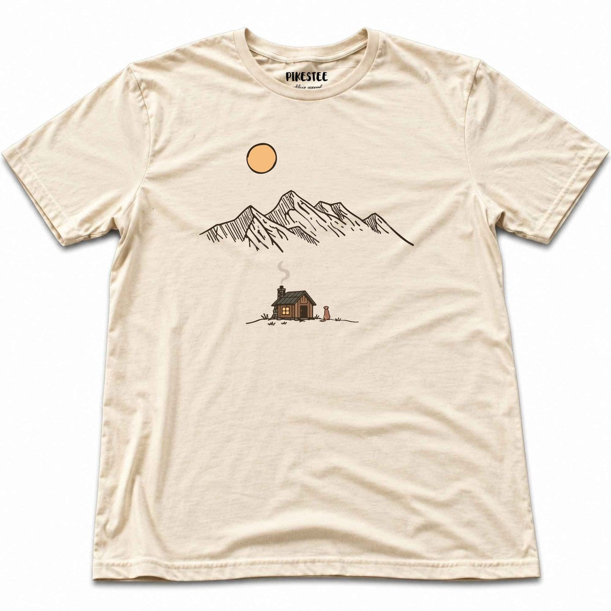 Cabinand Dog Landscape T-shirt - Natural