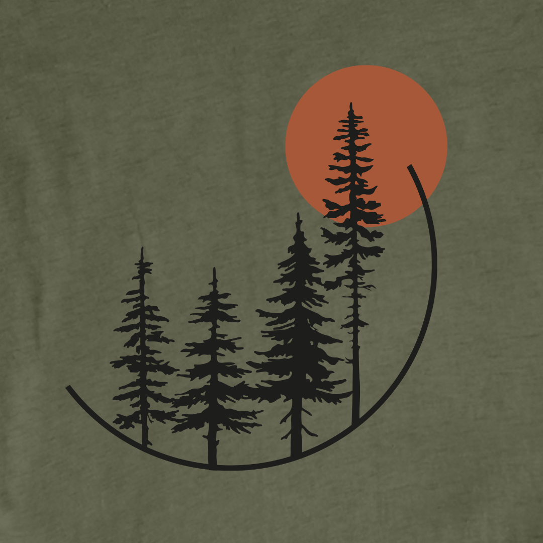 Round Trees Landscape T-shirt