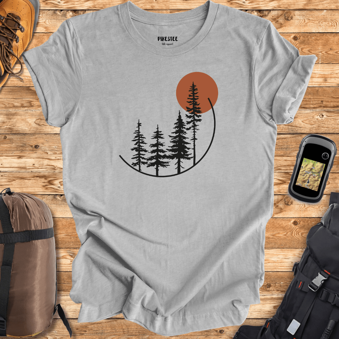 Round Trees Landscape T-shirt