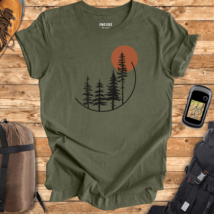 Round Trees Landscape T-shirt