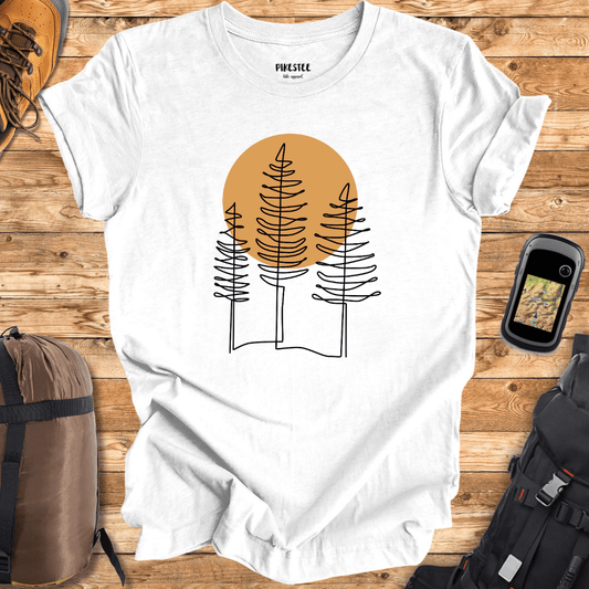 Line art Trees T-shirt