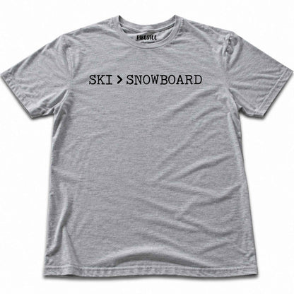 Ski Is Better T-shirt - Sport Grey