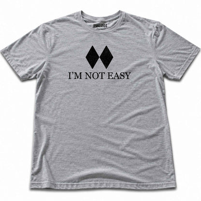 Iam Not Easy T-shirt - Sport Grey