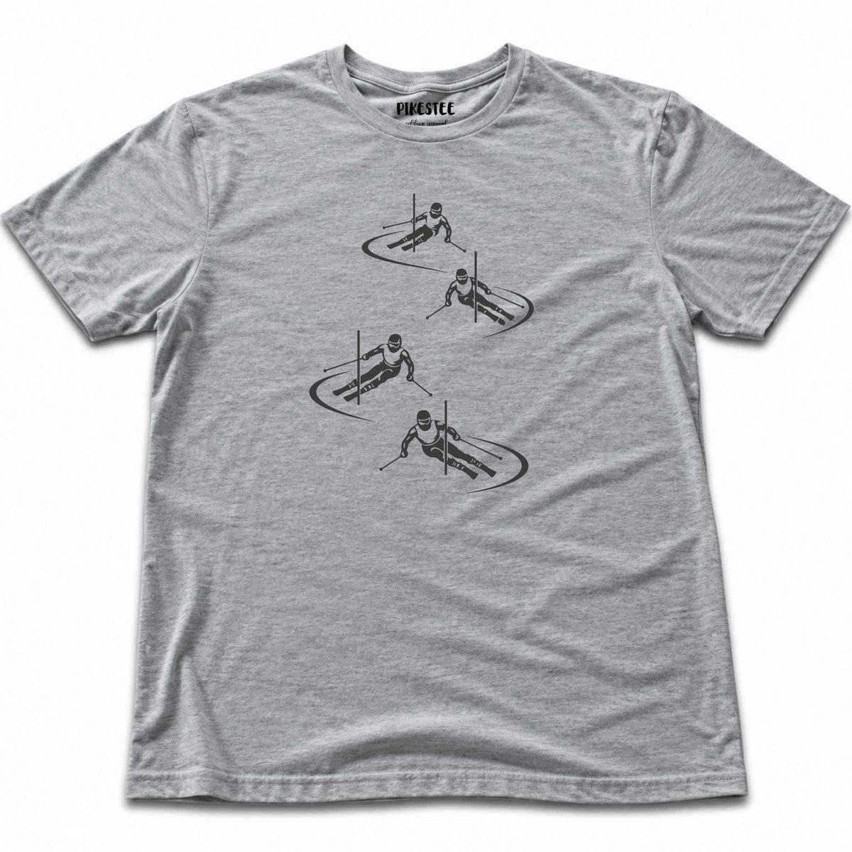 Skier Race Turns T-shirt - Sport Grey