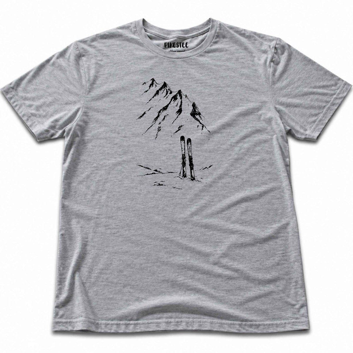 Mountain Line Skis T-shirt - Sport Grey