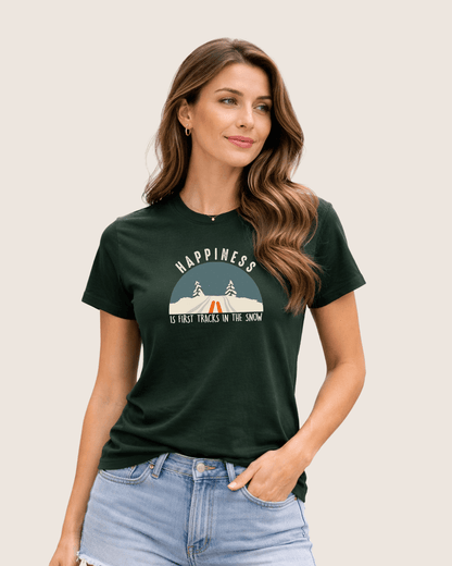 Happiness Is Snow Tracks T-shirt