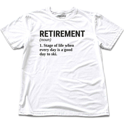 Ski Retirement T-shirt - White
