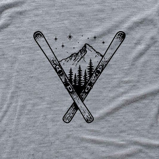 Ski Cross Landscape T-shirt - Sport Grey - hero