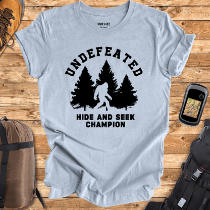 "Undefeated Hide and Seek Champion" T-shirt