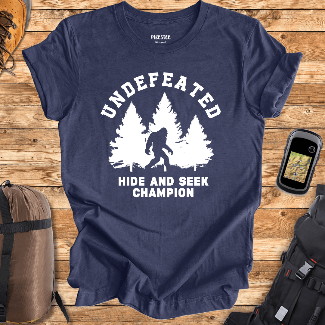 "Undefeated Hide and Seek Champion" T-shirt