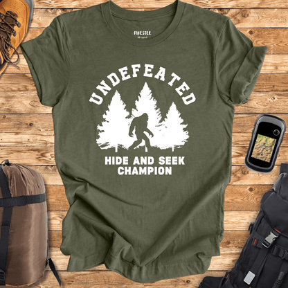 "Undefeated Hide and Seek Champion" T-shirt