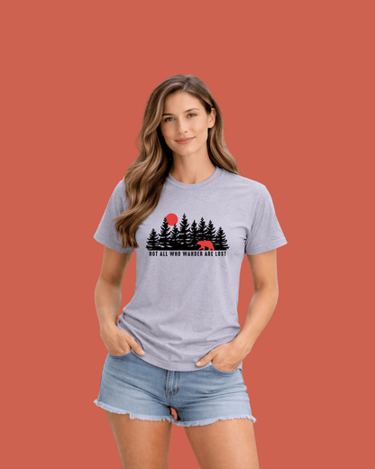Not all Who Wander Are Lost Bear T-shirt