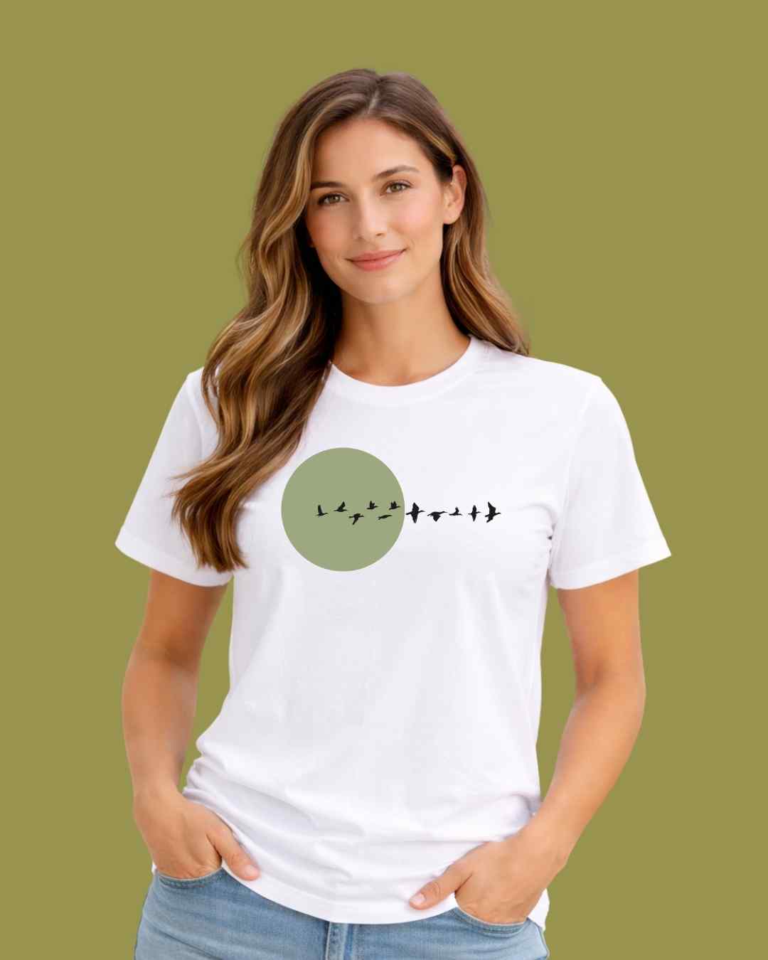 Migratory Birds and Sun T-shirt