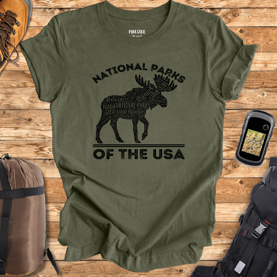 USA  Moose National Park T-shirt