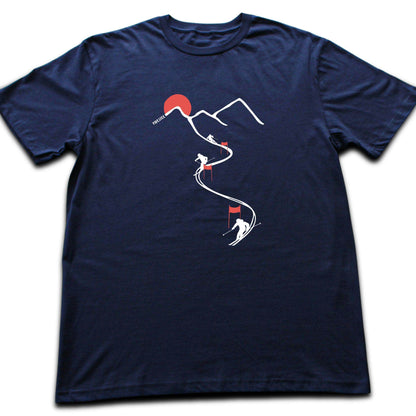 Ski Path Flags T-shirt