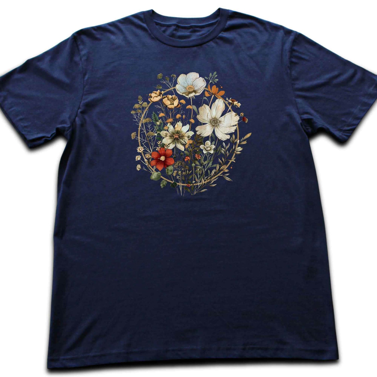 Gold Flowers T-shirt