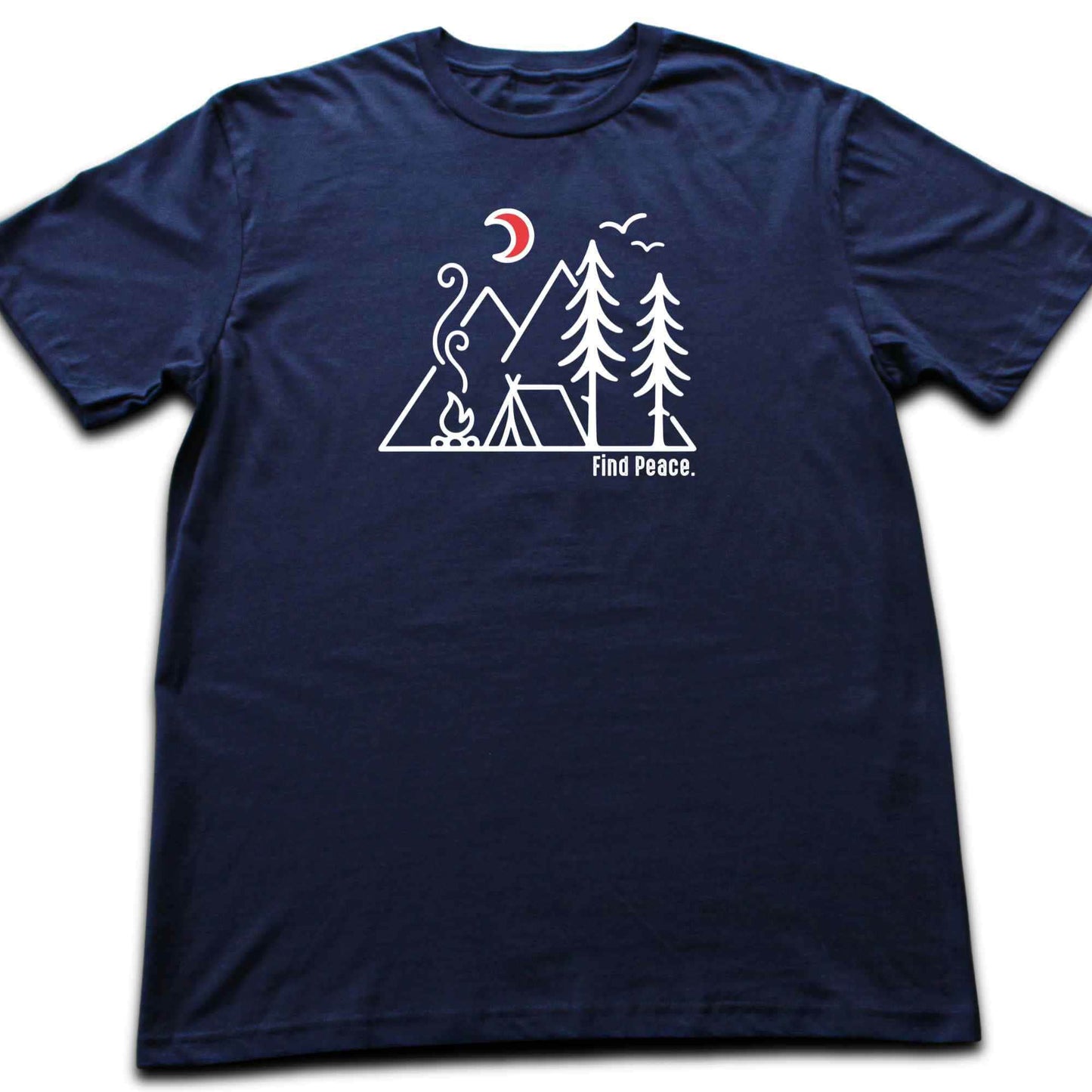 Find Peace Minimalist Camp T-shirt