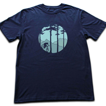 Mountain Biking Round T-shirt