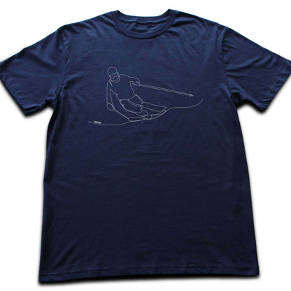 Ski Slide Line Art T-shirt
