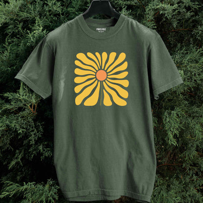 Abstract Sunflower T-shirt